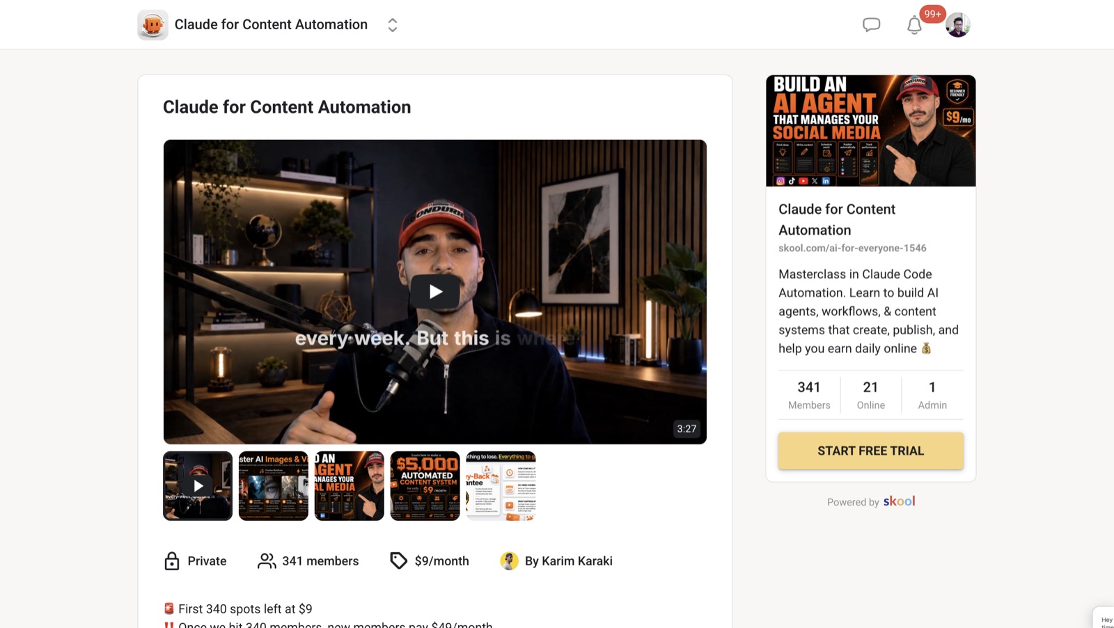 A course inside the Standout Hacks community